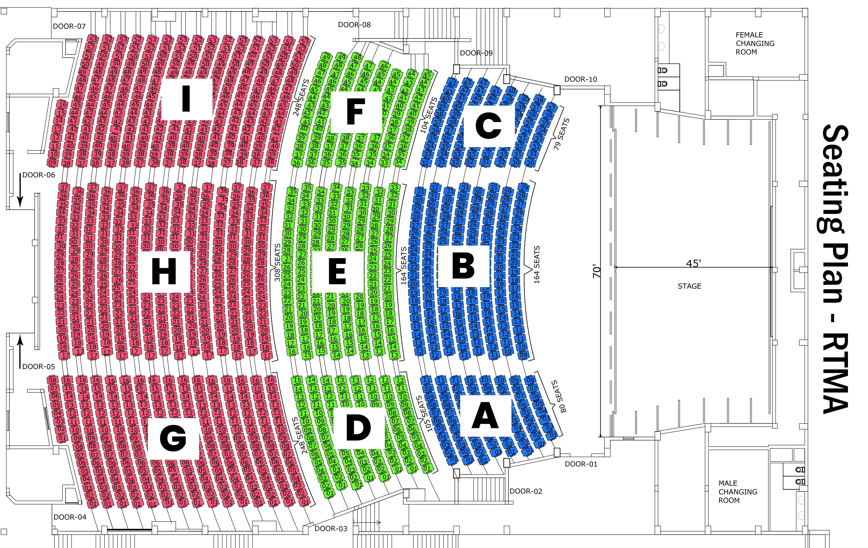 RTMA Seating Plan - Denuwaraka Geethaya